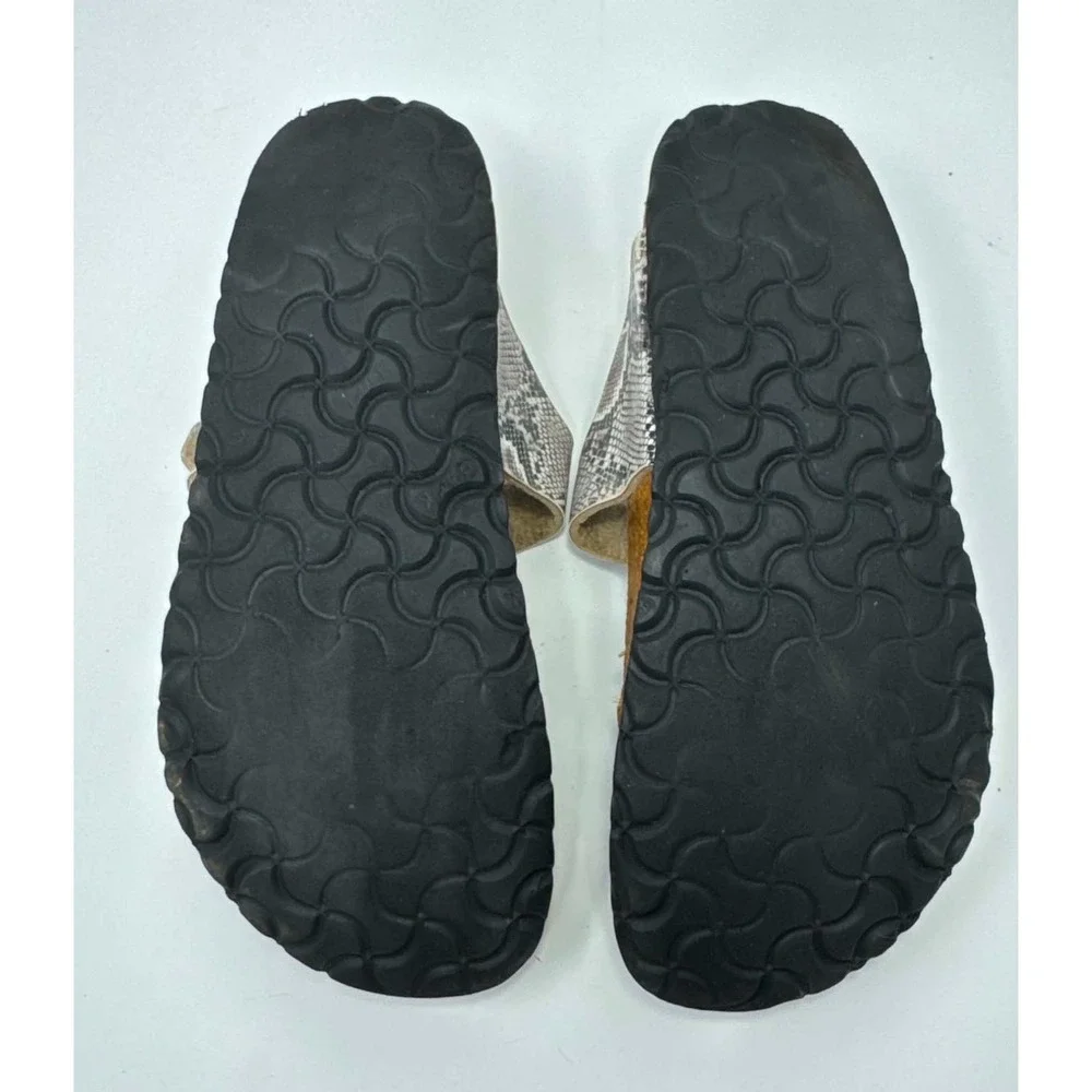 Papillio Birkenstock Gizeh Womens 39 8-8.5 Snake Print Thong Sandals Germany